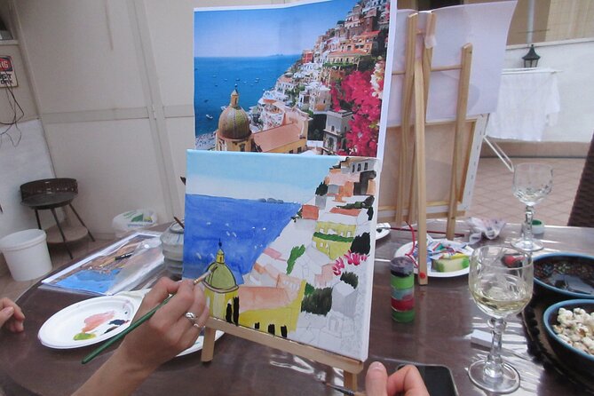 Art worshop with aperitif in Naples - Maria’s teaching style suits first-time painters