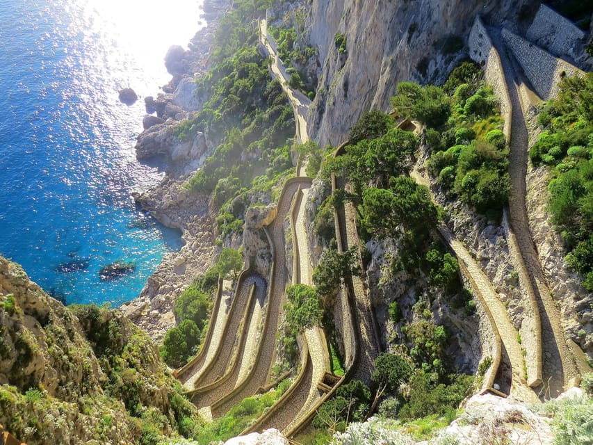 Capri boat experience from Naples - Walking through Capri town