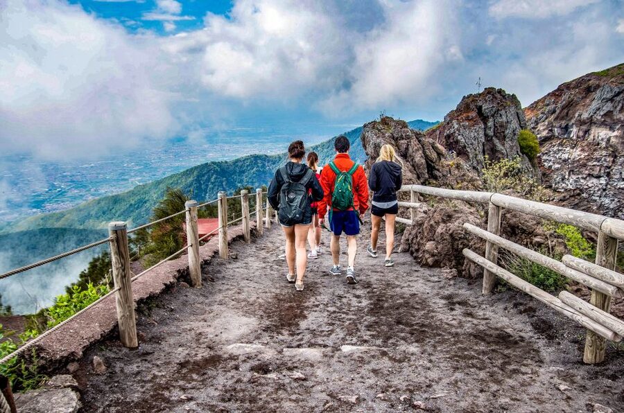Discover Mt. Vesuvius: Private 3-Hour Tour from Pompeii - Looking into Mount Vesuvius’ crater
