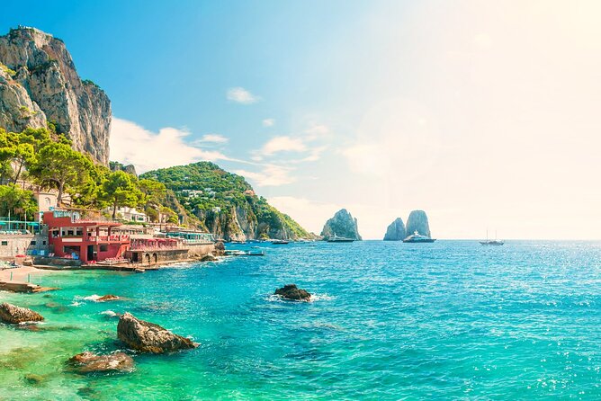 Exclusive Capri, Anacapri & Blue Grotto Private Tour from Naples - Augustus Gardens and the Faraglioni view