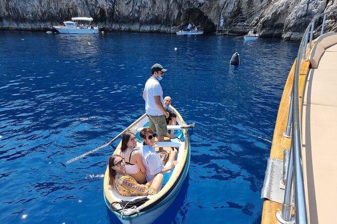 From Castellammare di Stabia: Capri Blue Grotto Boat Day Tour - The Green Grotto and the island’s unusual rock