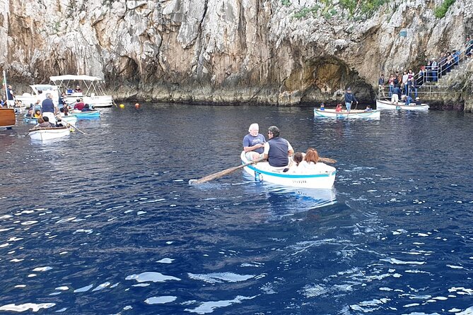 From Castellammare di Stabia: Capri Blue Grotto Boat Day Tour - Swimming near the coast and boat time that matters