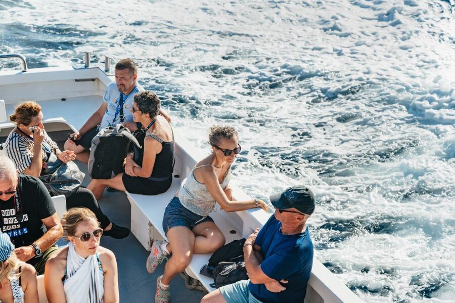 From Naples: Gulf of Naples & Capri Sightseeing Boat Tour - Marina Grande and the first look at Capri