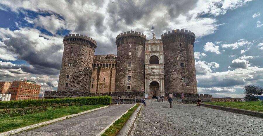 From Naples: Half-Day City Walking & Bus Tour Gulf of Naples - Galleria Umberto I and the monumental district