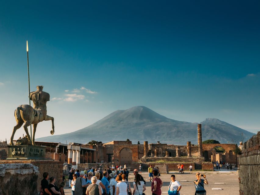 From Naples: Mount Vesuvius and Pompeii Ruins Combo Day Trip - Pompeii with an audio guide and a very large map