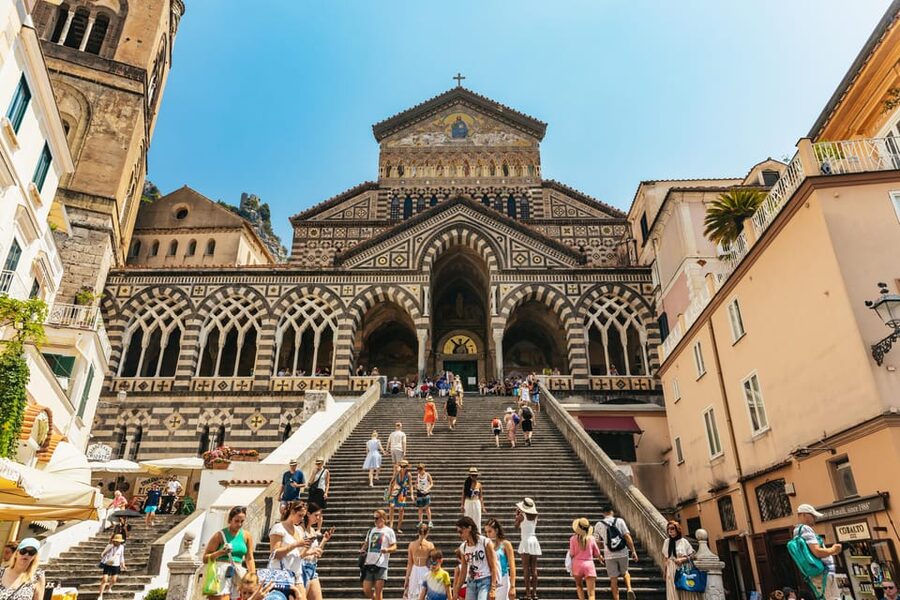 From Naples: Positano and Amalfi Boat Tour with Drinks - Swimming, snorkeling, and time on deck