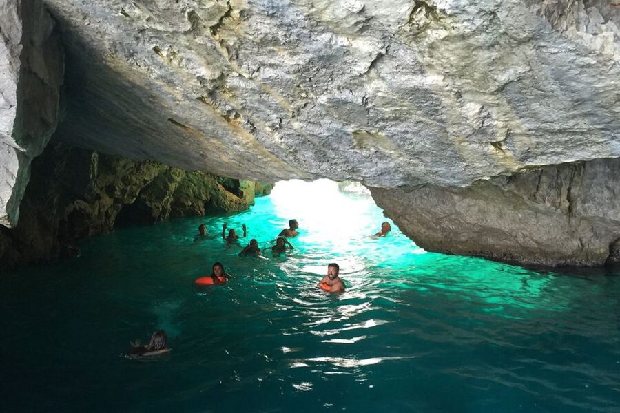 From Naples: Private Capri Boat Excursion - Punta Carena and Marina Piccola from the sea
