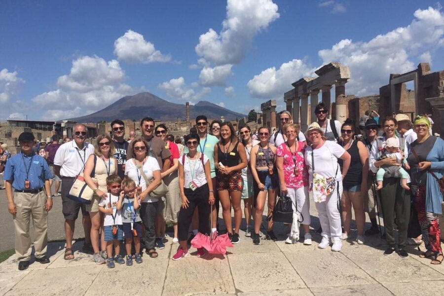 From Naples: Ruins of Pompeii - The theater, forum, and bathhouses
