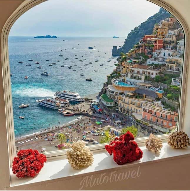 From Naples-Tour with small groups to the Amalfi Coast - The Mercedes van and the coastal road