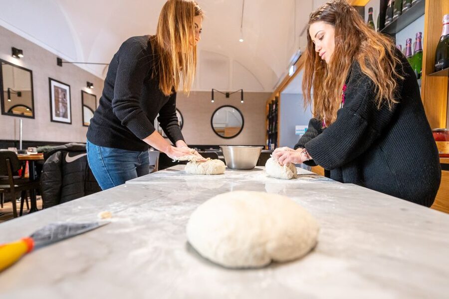 Naples: Authentic Neapolitan Pizza Making Class - Eating the pizza you prepared