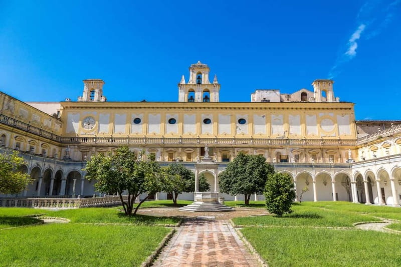 Naples: Certosa San Martino Tour with an Art Historian Guide - The cloister and the small cells