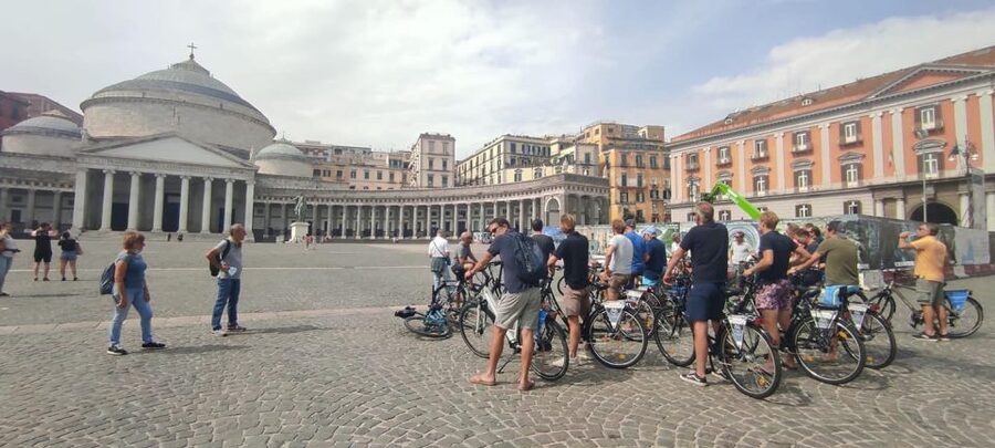 Naples: City Highlights Guided Bike Tour - Piazza del Plebiscito and the Royal Palace