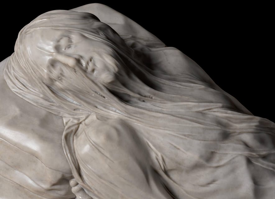 Naples: Downtown Tour with Veiled Christ & St Clare Tickets - Santa Chiara’s majolica cloister