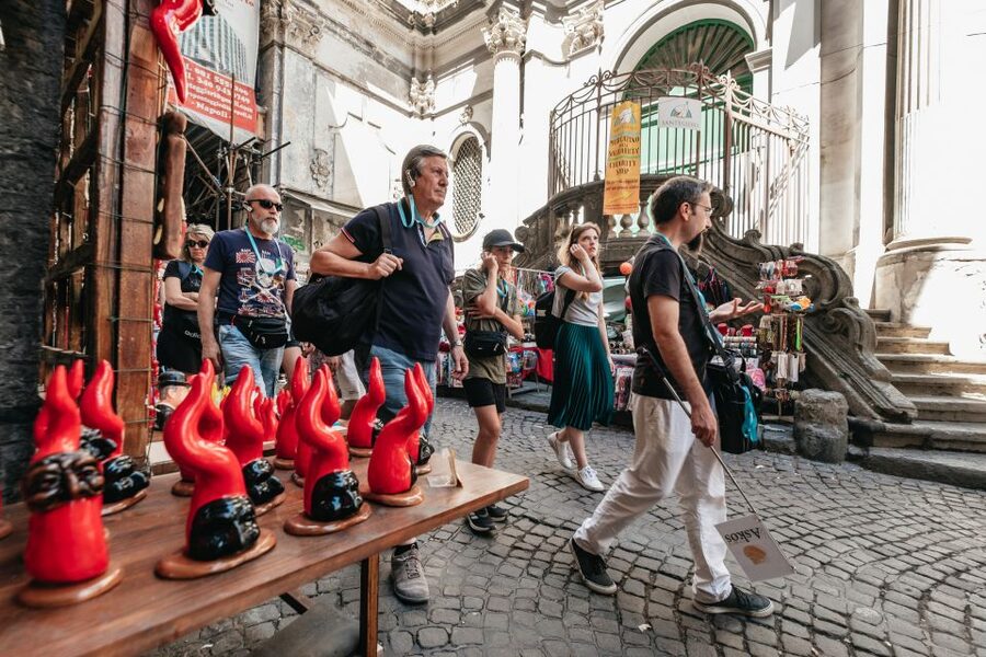 Naples: Downtown Tour with Veiled Christ & St Clare Tickets - Via San Gregorio Armeno and Via dei Tribunali