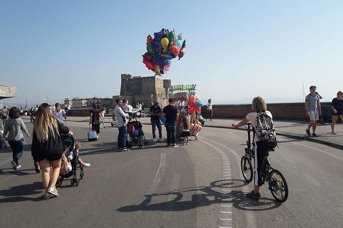 Naples electric bike tour Partenope - Piazza del Plebiscito and San Carlo