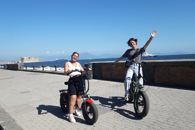 Naples electric bike tour Partenope - Toward Posillipo and the Sebeto Fountain
