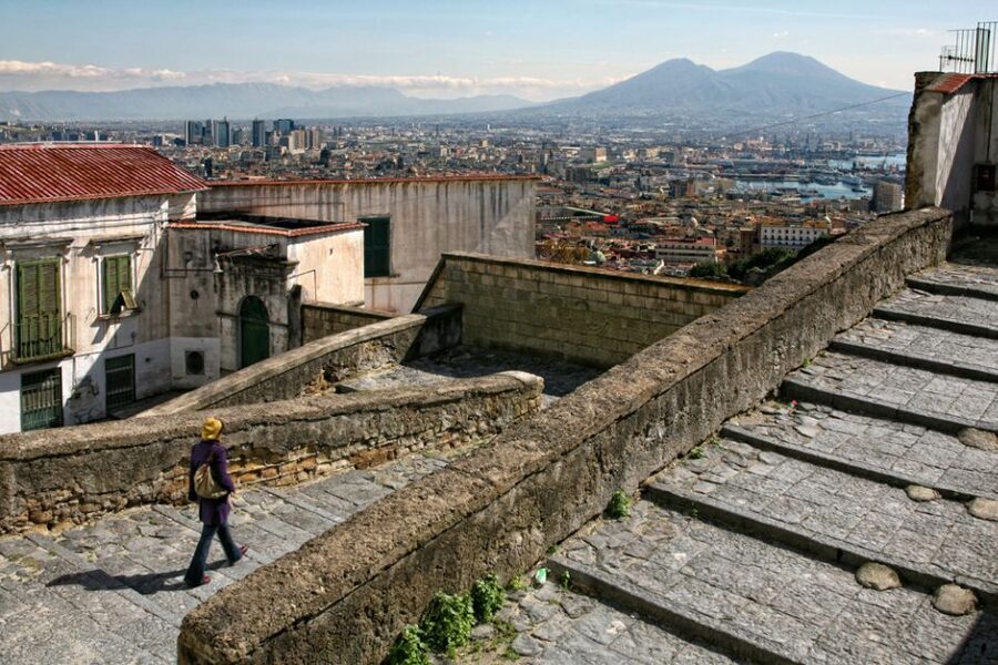 Naples: Panoramic Private Tour by Vintage Fiat 500 or 600 - San Martino gives you Naples from above