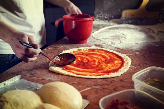 Naples Pizza-Making: From Dough to Dessert & Wine at Pizzeria - Mixing, kneading, and forming the panetti