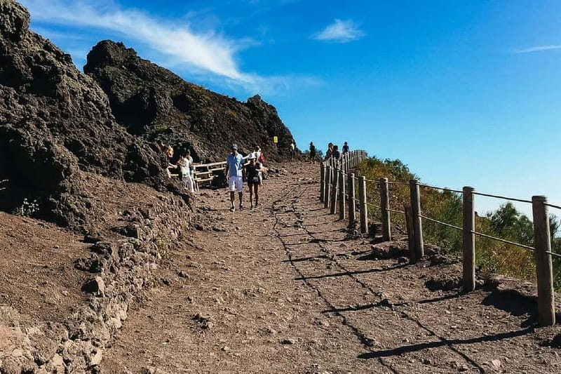 Naples: Pompeii and Vesuvius Day Trip - Looking Into Vesuvius Crater