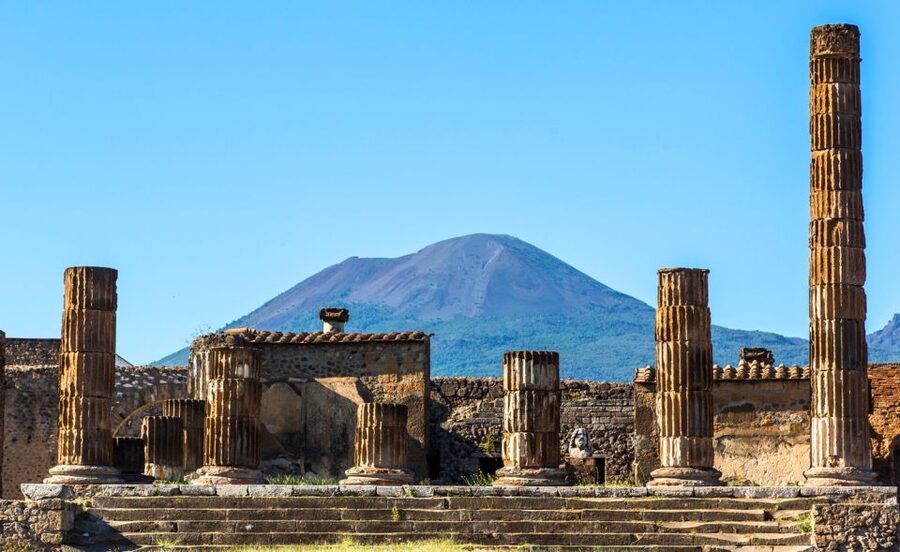 Naples: Private Transfer to Sorrento & Pompeii Guided Tour - Entering Pompeii with a two-hour guide