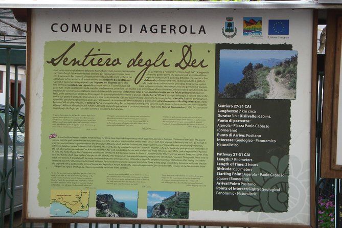 Path of the Gods Hiking Tour+Transfer Sorrent Castellammar Pompeii - What this Path of the Gods tour actually offers