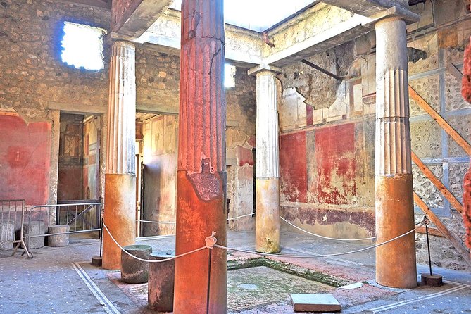Skip-the-line Exclusive Private Full-Day Complete Ancient Pompeii Guided Tour - Casa di Ottavio Quartione follows the main road